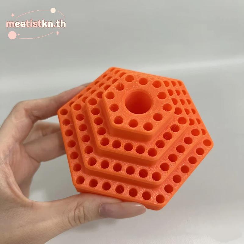 Meetistkn 1 ชิ้น Bit Hex Shank Organiser Bit ผู้ถือกล่องสําหรับเจาะ 4.8 มิลลิเมตร/หกเหลี่ยมเคล็ดลับก