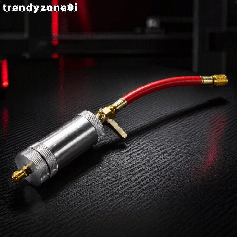 TRENDYZONE0I หัวฉีดน้ํามัน, 1/4 "SAE R12 ใช้งานร่วมกับ Dye หัวฉีด,ทนทาน R134A ใช้งานร่วมกับ 2 Oz R22
