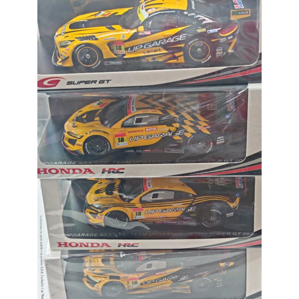[สต๊อกพร้อม] spark 1: 43 upgarage gt300 super gt Mercedes-Benz amg gt3 nsx Honda Racing Model Unit P
