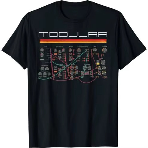 NEW LIMITED Vintage Modular Synthesizer Analog Audio Engineer Synth Nerd T-Shirt ￼ ￼ ￼ ￼ ￼ ￼ ￼ ￼ ￼ ￼
