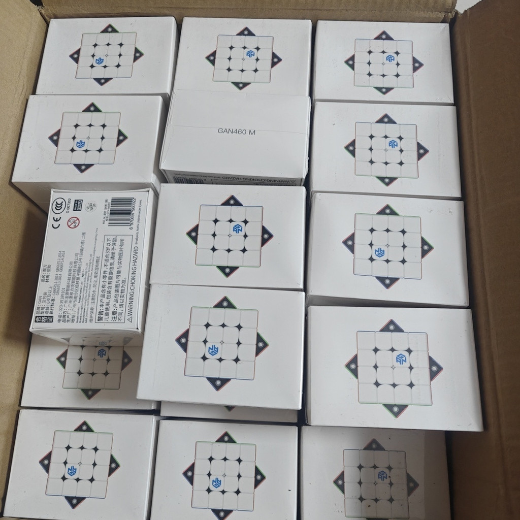 จัดส่งในวันเดียวกัน GAN460M Four-Order Magnetic Cube Set Full Set การแข่งขันระดับมืออาชีพโดยเฉพาะ Qu