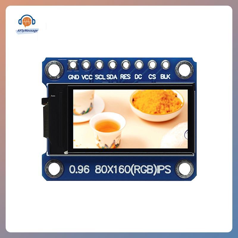 AFl 0.96 นิ้วจอแสดงผล IPS โมดูล OLED สําหรับ 80*160 65K สีสัน RGB TFT LCD ST7735 ST7735 DIY TH