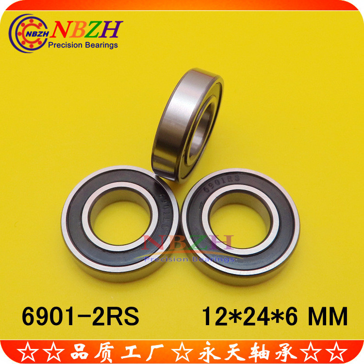 แบริ่งสแตนเลส S6901ZZ 6901ZZ 6901-2RS 61901 12 * 24 * 6 มม. BCY8