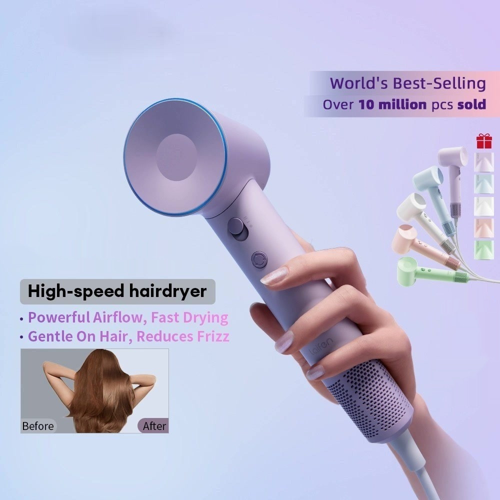High-speed Hair Dryer Negative Ionic Fast Drying Low Noise Thermo-Control Long Lasting