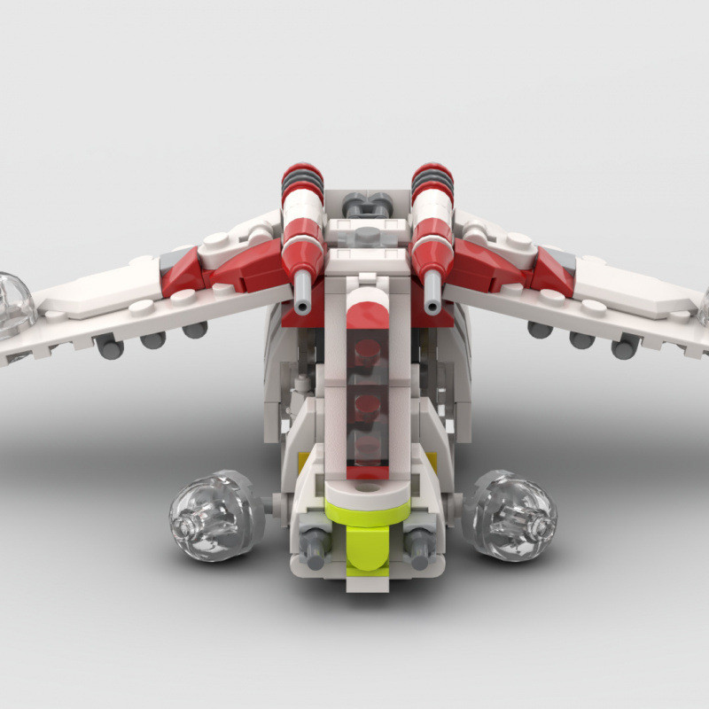 0119MOC Building Blocks Star Wars Series Coruscant Guard Republic Gunship Boy ประกอบของเล่นเด็ก