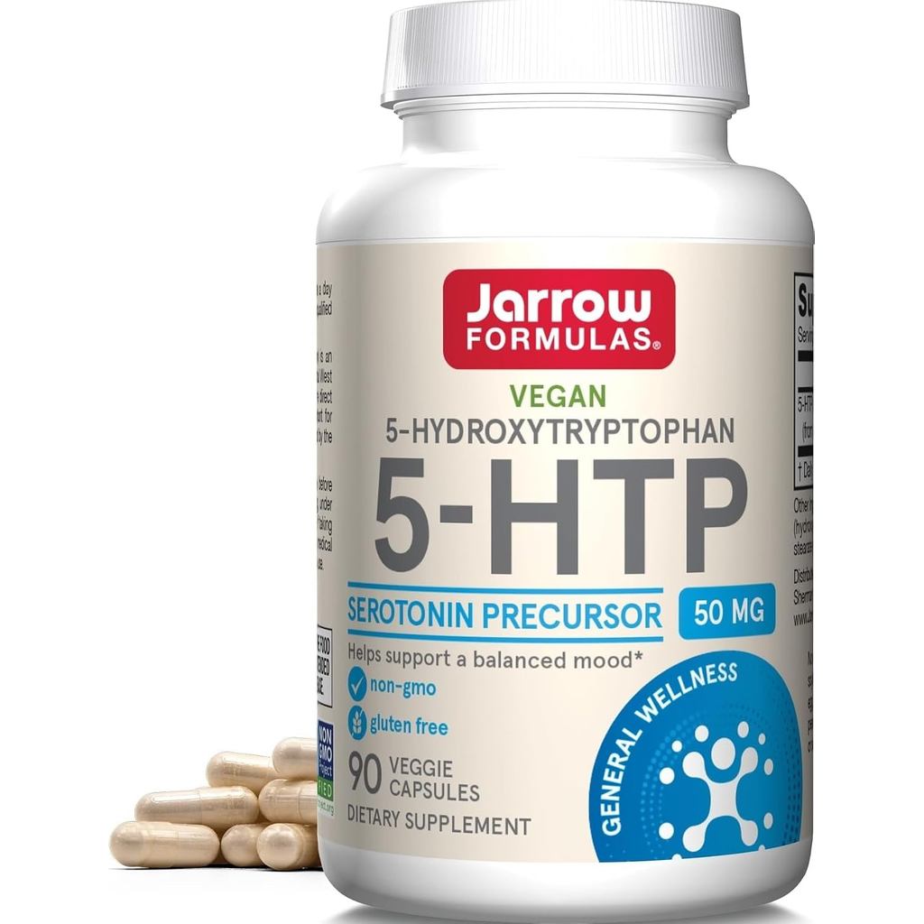 Jarrow Formulas 5-color酸 50 克 mAh, HTP50, 50 Mg, 90 แคปซูล, 1(บรรจุอาจวารี)