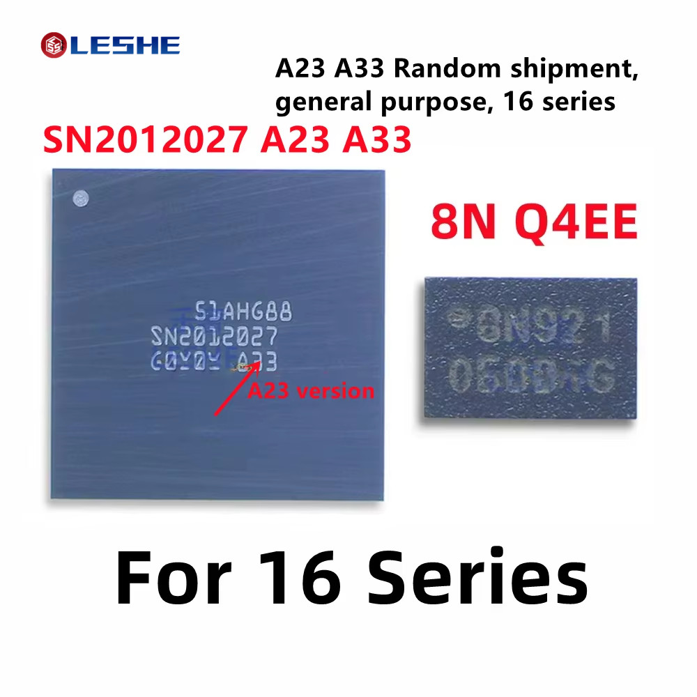 1 ชิ้น-5 ชิ้น U2 SN2012027 A23 A33 8N Q4EE Eeprom ชาร์จ IC ชุดสําหรับ iPhone 16 Series Pro Max พร้อม