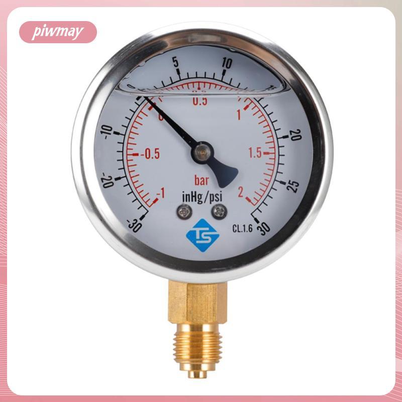 [piwmy] มาตรวัดสูญญากาศ S/เคสเหล็ก , -1-2bar,-30-30hg/psi , -1-7bar,-30-100hg/psi