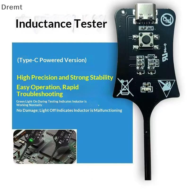 Dremt เมนบอร์ด Coil Tester สําหรับซ่อมโทรศัพท์มือถือความแม่นยําสูง Inductor เครื่องมือตรวจจับสําหรับ