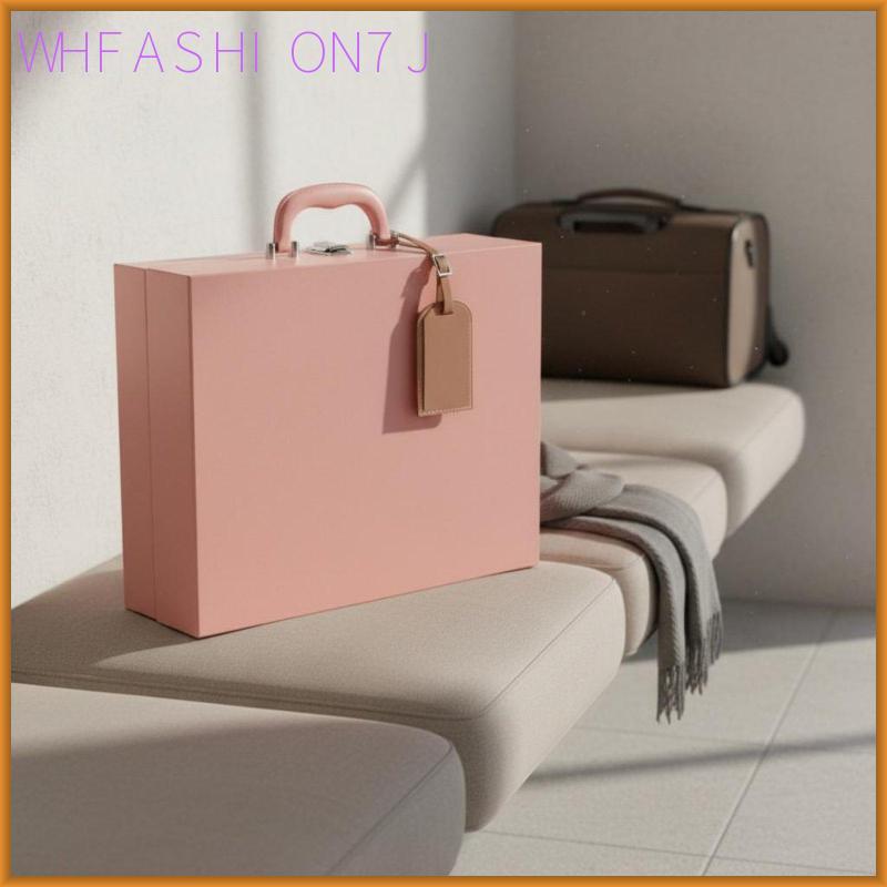 [whfashion7j] Luxury Mahjong Tile Organizer Box PU Leather Carrying Case for Tabletop Game Storage G