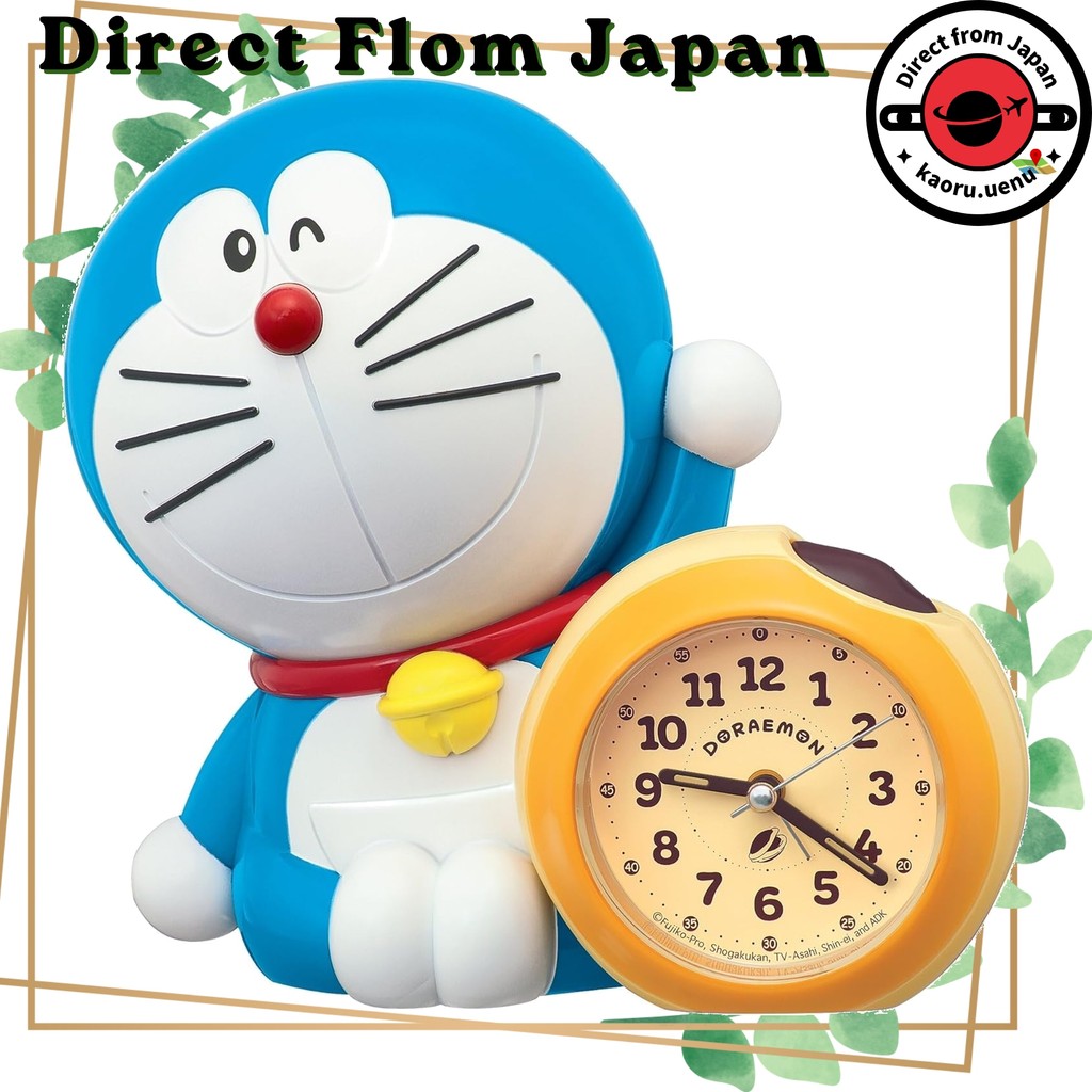 【Direct From Japan】Seiko Clock Talking Alarm Clock 183x200x132mm Doraemon JF387A