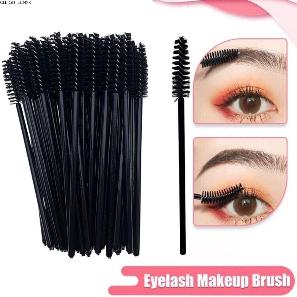 CLEIGHTEEN8H 50 ชิ้นแปรงขนตาทิ้ง,ทิ้ง Spoolers แปรงคิ้ว,แต่งหน้าขนตา Extension Eye Lashes Cosmetic W
