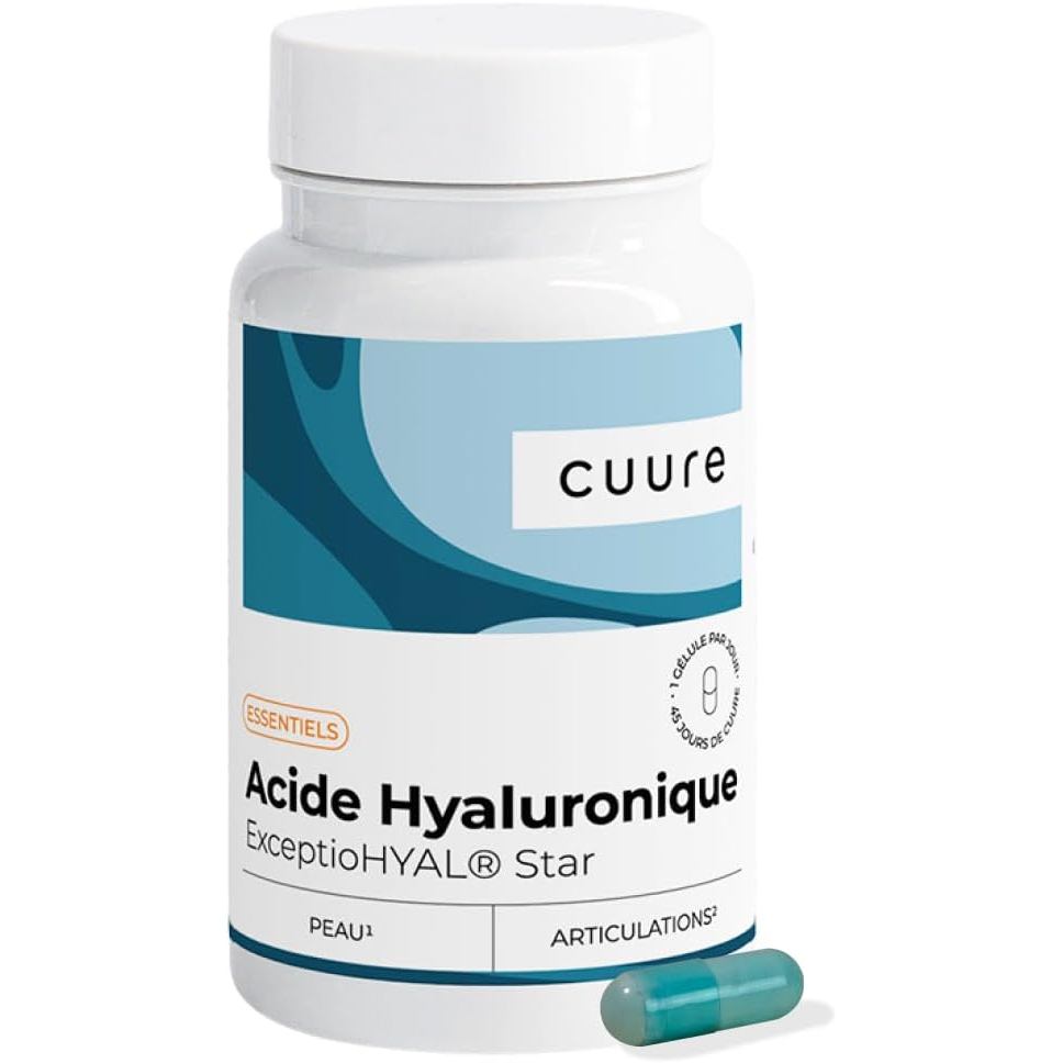 CUURE-Hyaluronic Acid Essence HYAL ®   ตราดาว-วิตามินซี-45 แคปซูล