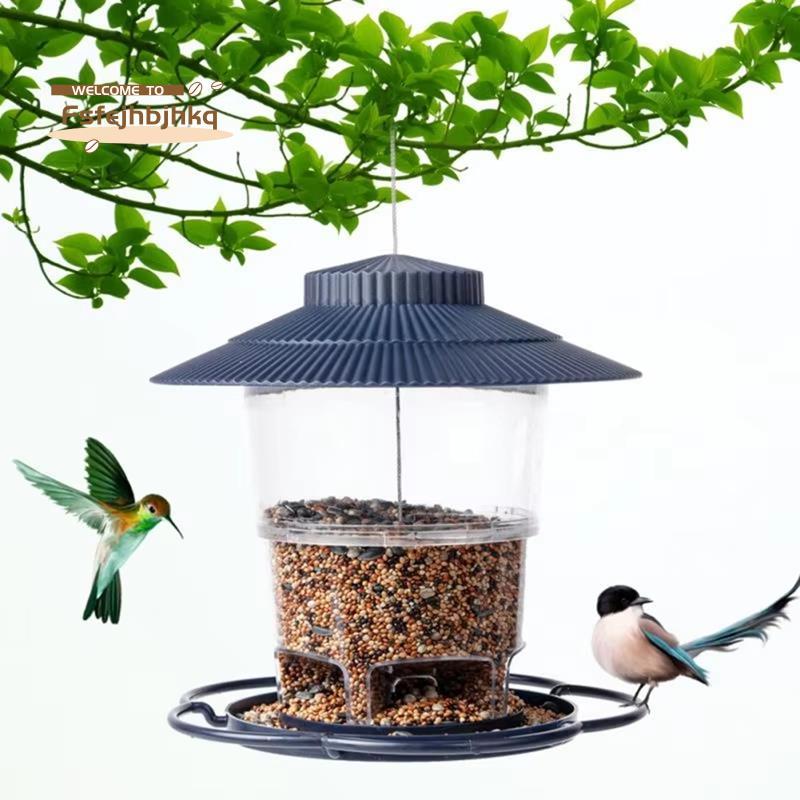 [fsfejhbjhkq]ที่ป้อนนกแบบแขวนสําหรับสวนกลางแจ้ง Anti-Squirrel Hook Hummingbird Feeder Bird Feeder