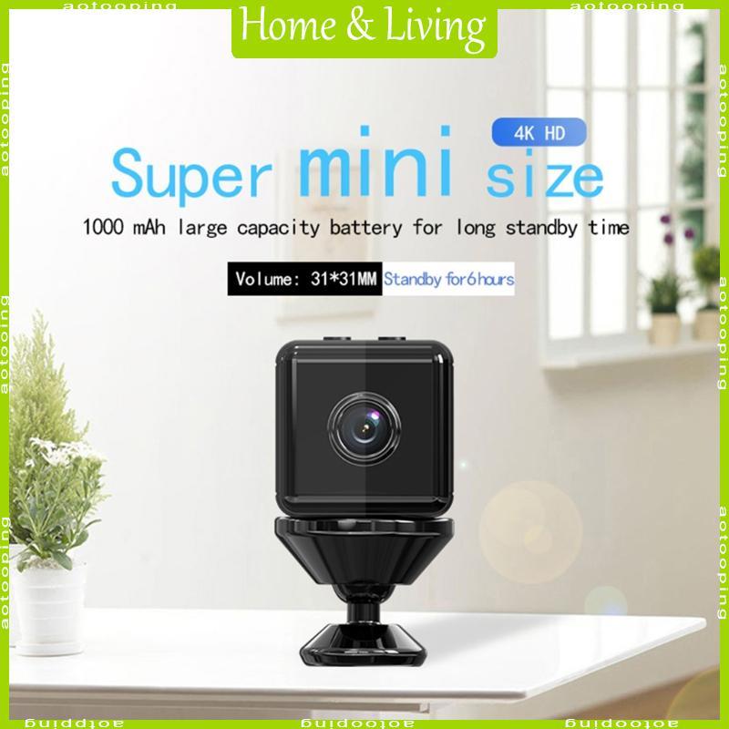 AOTOO X6D Mini Monitor 1080P เฝ้าระวังเว็บแคมกีฬาทางอากาศ DV กล้องรองรับ Motion Detection สําหรับ Ho
