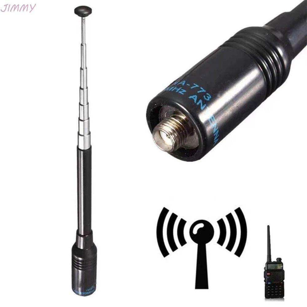 JIMMY เสาอากาศยืดไสลด์ 82/B5/B6 888S มือถือ NA-773 อุปกรณ์อินเตอร์คอมสําหรับ Baofeng UV-5R อุปกรณ์สื