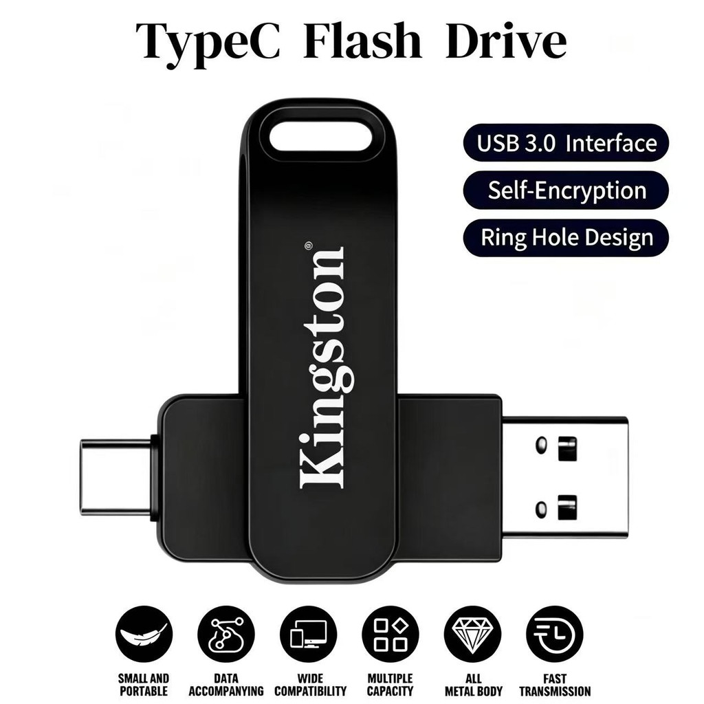 UsbC แฟลชไดรฟ์ 512GB TypeC Otg Pendrive 1TB แฟลชไดรฟ์ Usb สําหรับคอมพิวเตอร์ Usb3.0 Thumbdrive