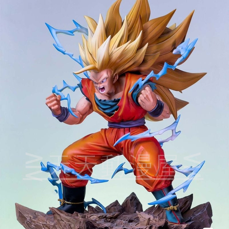 จัดส่งฟรี Dragon Ball CK โรงงาน Awen Super สาม Goku Aeration Super Saiyan 3 1/6 รูปปั้นตกแต่งของขวัญชนิดบรรจุกล่อง