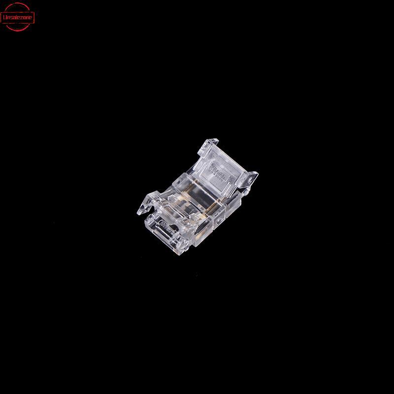 OZTH 10PCS 2pin 8 มม.COB LED Strip To Strip LED Connectors Strip To Wire การเชื่อมต่อ Solderless Ext