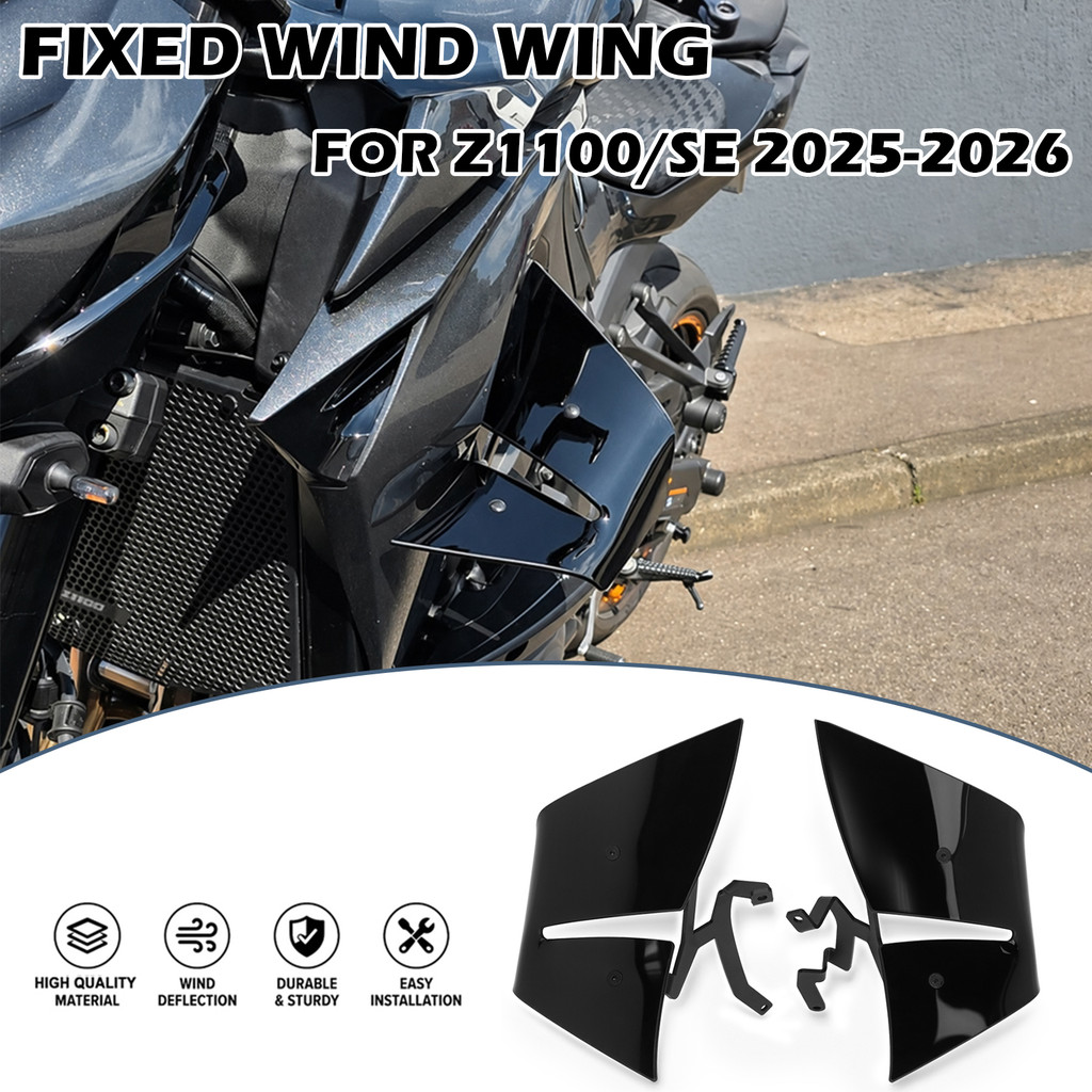 Z1100 ใหม่อุปกรณ์เสริมรถจักรยานยนต์ด้านข้าง Wind Deflectors ด้านหน้าด้านข้าง Fairing สปอยเลอร์ Fit ส