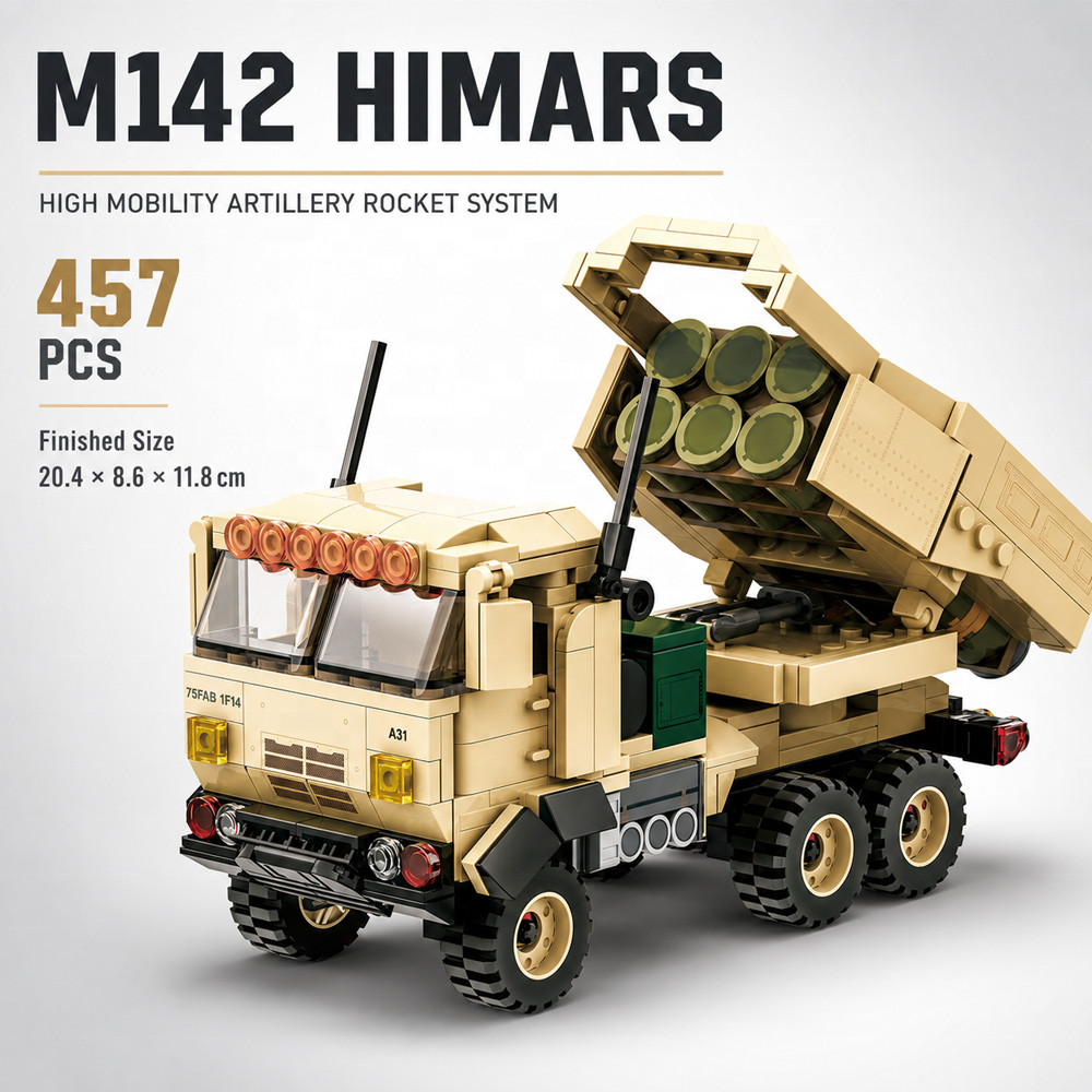 Wange 3511 M142 HIMARS MOC อุปกรณ์เด็กการศึกษาประกอบอาคารบล็อกของเล่นชุดเครื่องประดับของเล่นเด็กขายส