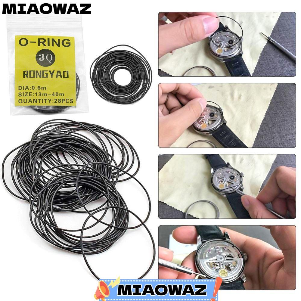 MIAOWAZ 1 แพ็คยาง O-Ring, ยางนาฬิกากันน้ําปะเก็น, 0.5/0.6/0.7/0.8 มม.ซ่อมเครื่องมือ O-Ring ปะเก็นสํา