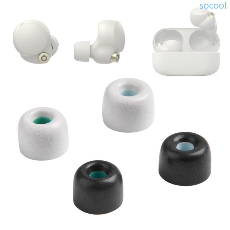 Soc* จุกหูฟังโฟมนุ่มที่อุดหูหูฟัง Earcap สําหรับ WF-1000XM4 หูฟังหูฟัง
