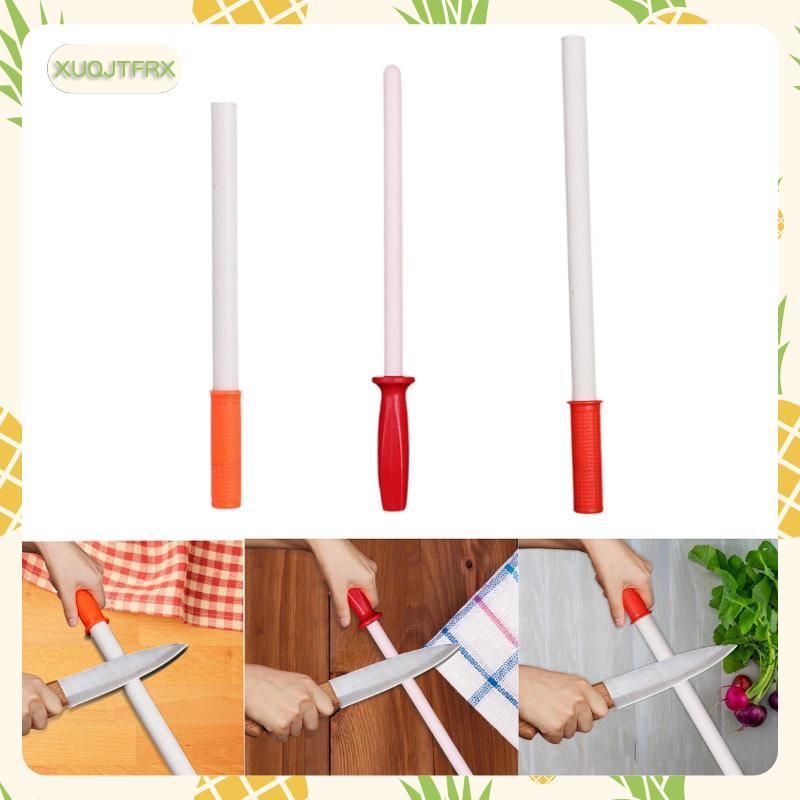 [xuqjtfrx] แท่งเหลา Honing Stick Non Slip Handle Sharpener Bar เหลาครัวเซรามิค Honing Rod สําหรับ Ho