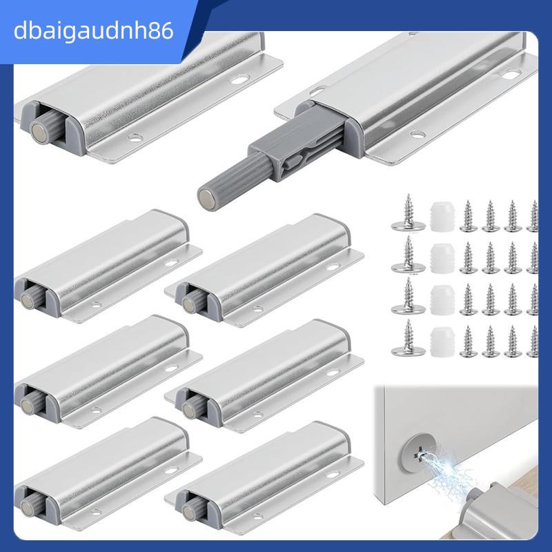 READY STOCKCabinet ประตู Push Open Release, 8 ชิ้น Cupboard Push to Open ประตู Catches สําหรับประตูห