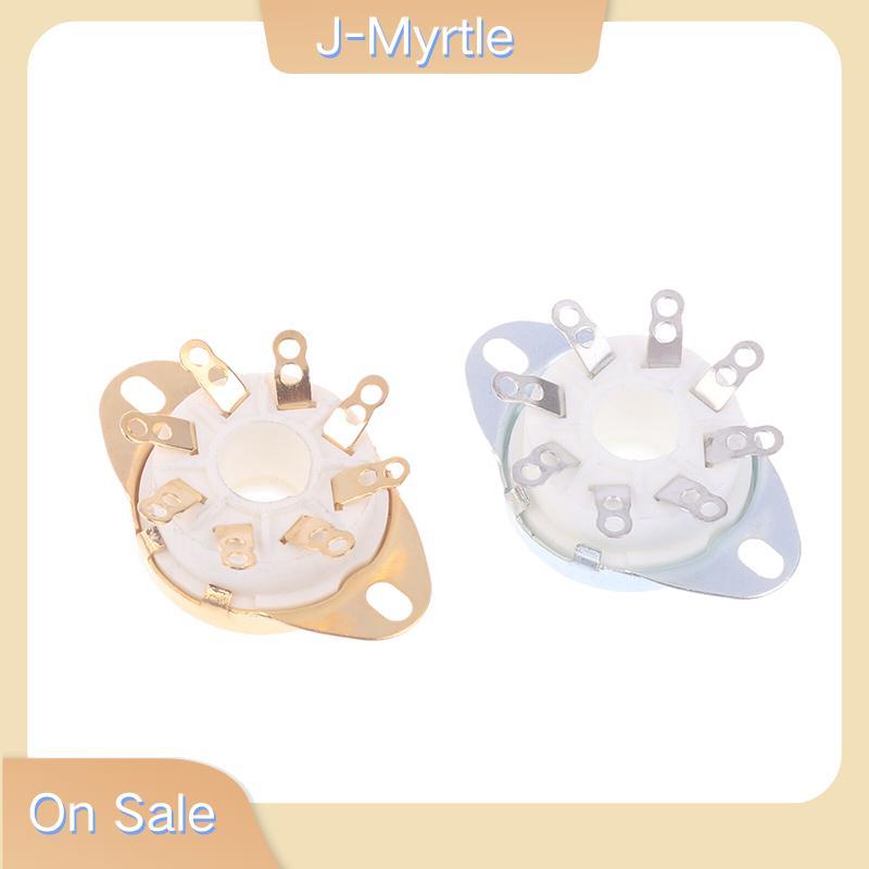 J-Myrtle 1 PC 8Pin GZC8-Y-6 Octal Tube Soet เซรามิคฐานวาล์ว Ja สําหรับ KT88/6550/EL34/6P6P/6V6/6N8P/