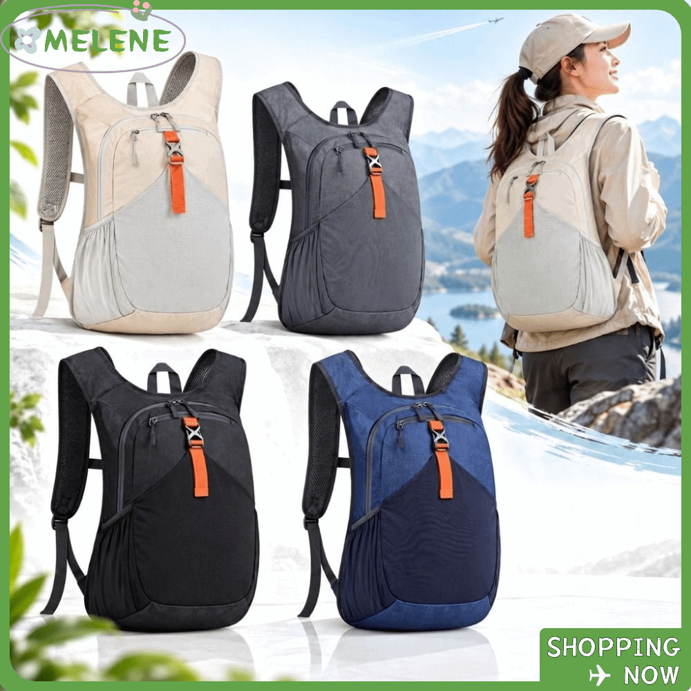 กระเป๋าเป้สะพายหลังเดินป่า MELENE กระเป๋าเป้สะพายหลังขนาดเล็กขนาด 15 ลิตรคุณภาพสูงน้ําหนักเบาหลายกระ
