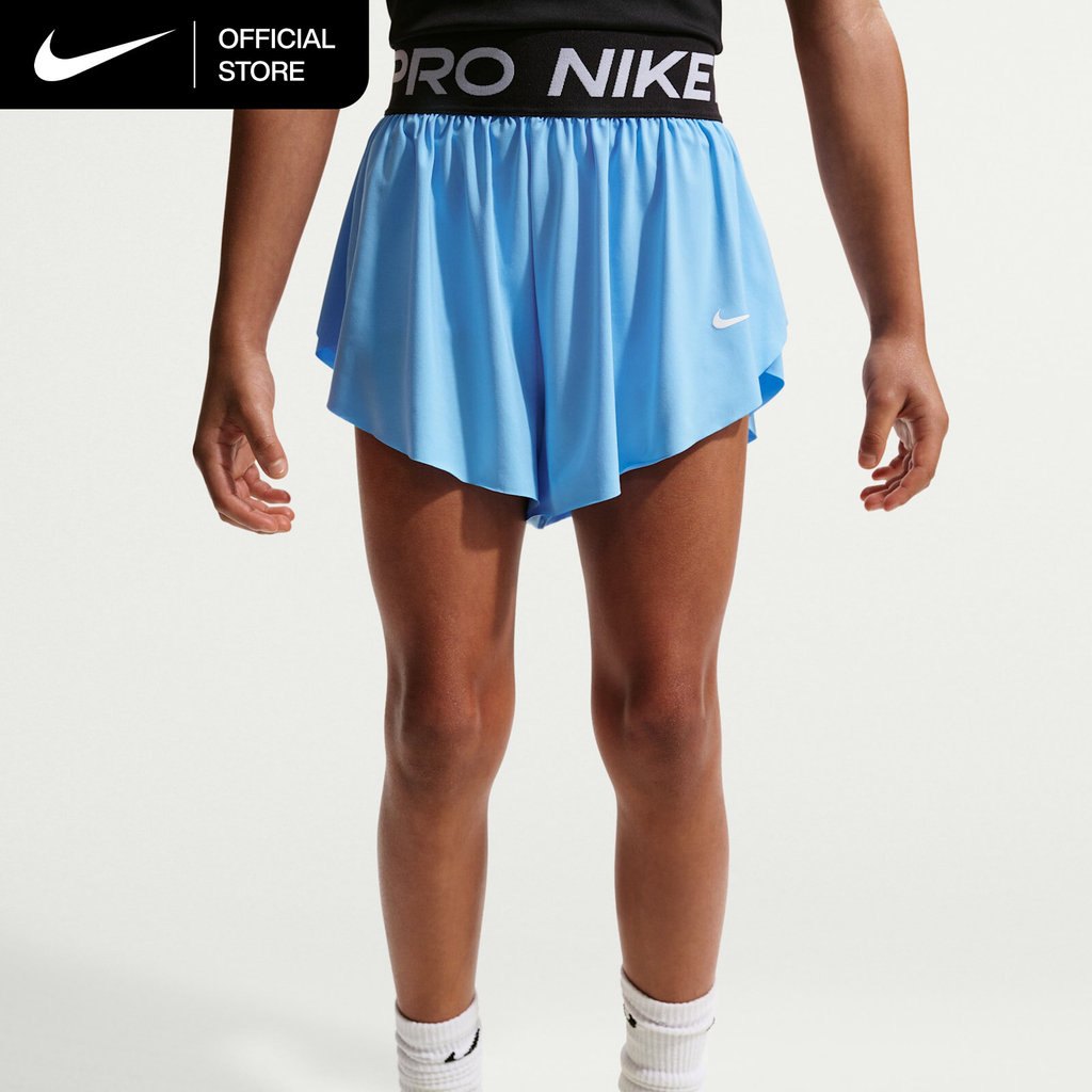 Nike Dri-FIT Big Kids' (Girls') Pro 2-in-1 Shorts - Football Blue [II3640-497]