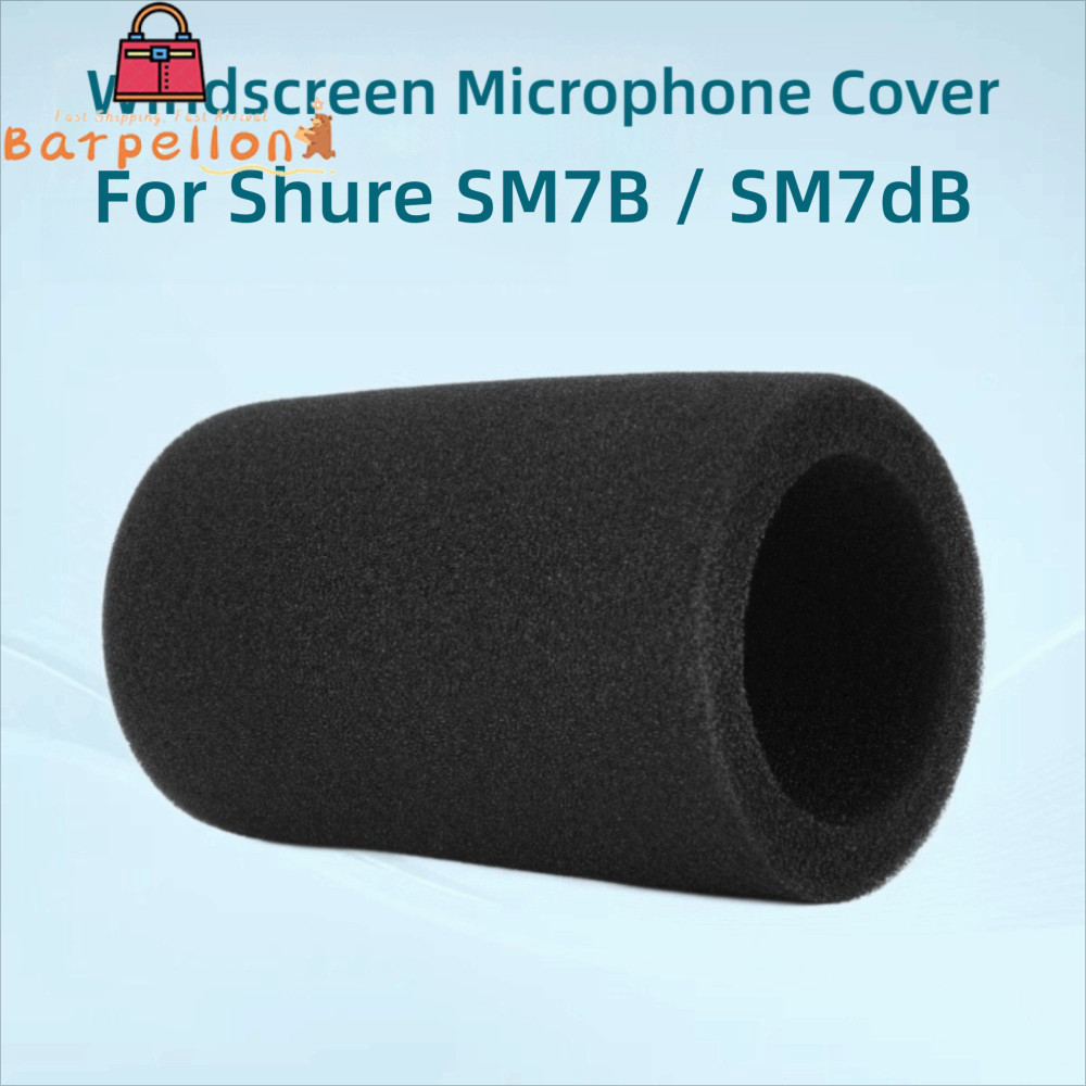BARPELLON 1 ชิ้นไมโครโฟน, Flocked ฟองน้ําโฟมเปลี่ยน Mic กระจก, เสียง Enhancement Windproof Pop Filte