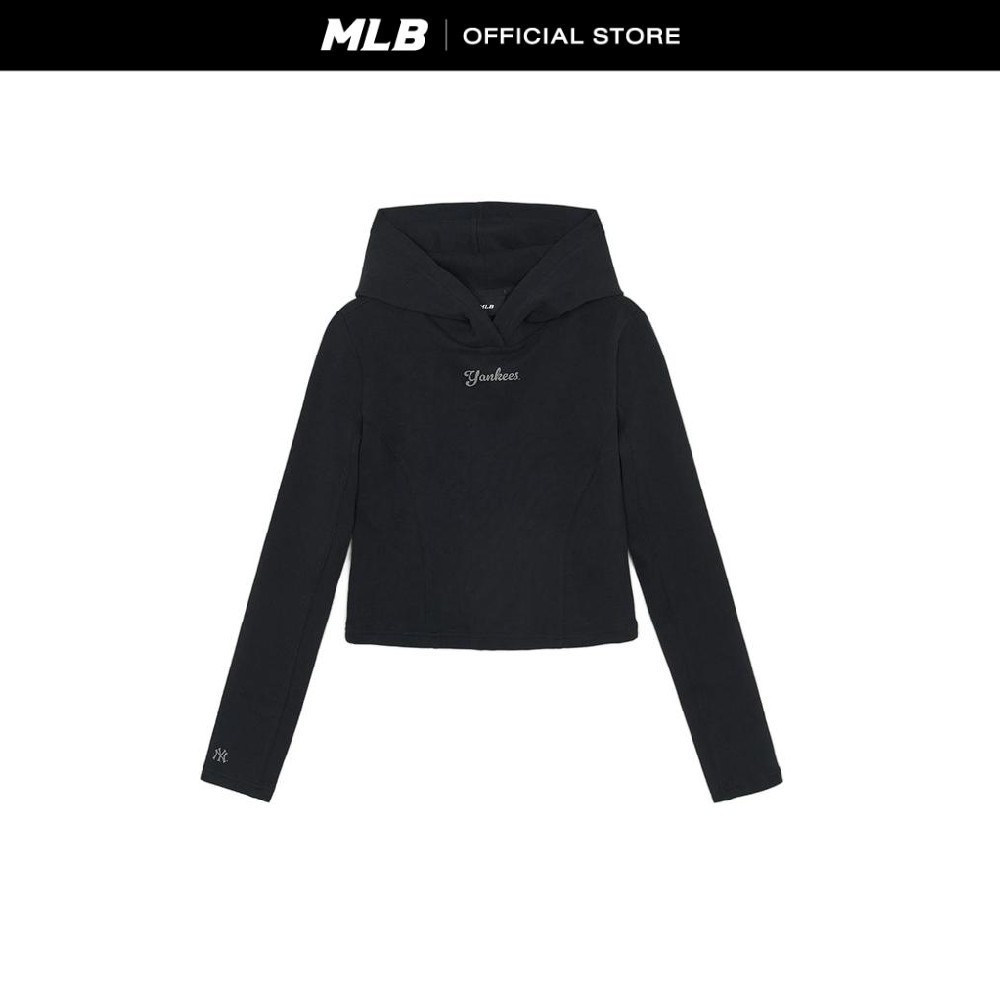 MLB เสื้อฮู้ดดี้ ยูนิเซ็กซ์ Womens Basic Slimfit Hoodie รุ่น 3FHDB1061 50BKS สีดำ