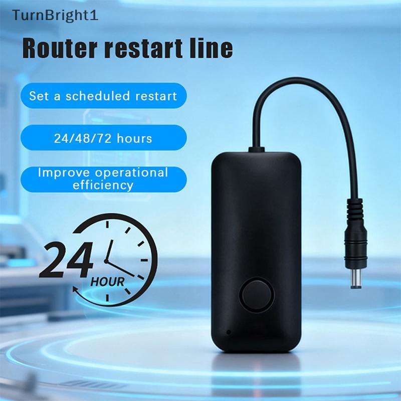 [TurnBright] Router Restart Cable เครื่องตั้งเวลาปิดอัตโนมัติพร้อมการปรับชั่วโมงสําหรับการประสิทธิภา