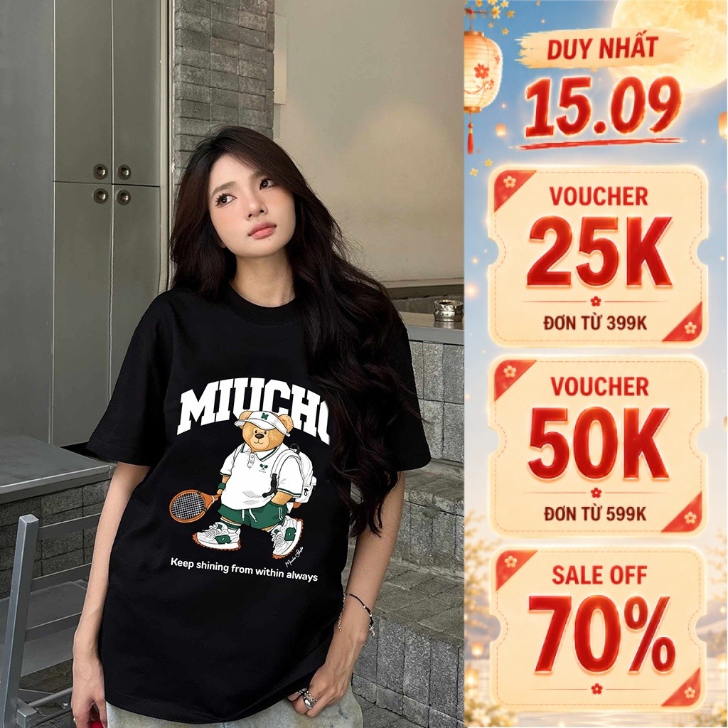 Miucho Teddy Bear Collection เสื้อยืดหลวม