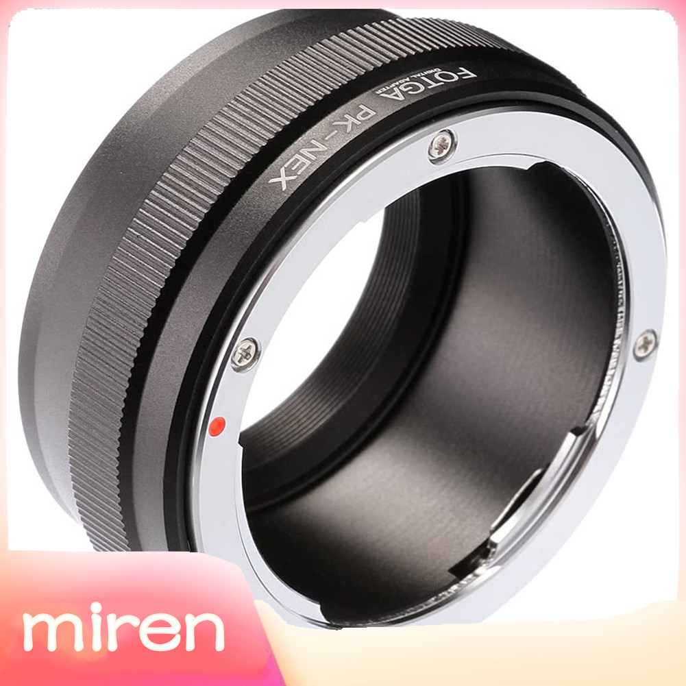 Miren-th แหวนอะแดปเตอร์กล้องสำหรับเลนส์ Pentax PK K Mount ถึง NEX E-Mount ใช้งานร่วมกับ NEX-3 NEX-3C