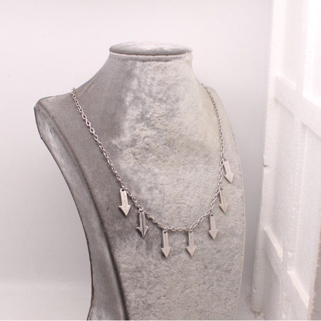 สร้อยคอมาร์ค Amusement Park Series สีทองขาว ชุบทองแดง 14K ขนาด 52 ซม.