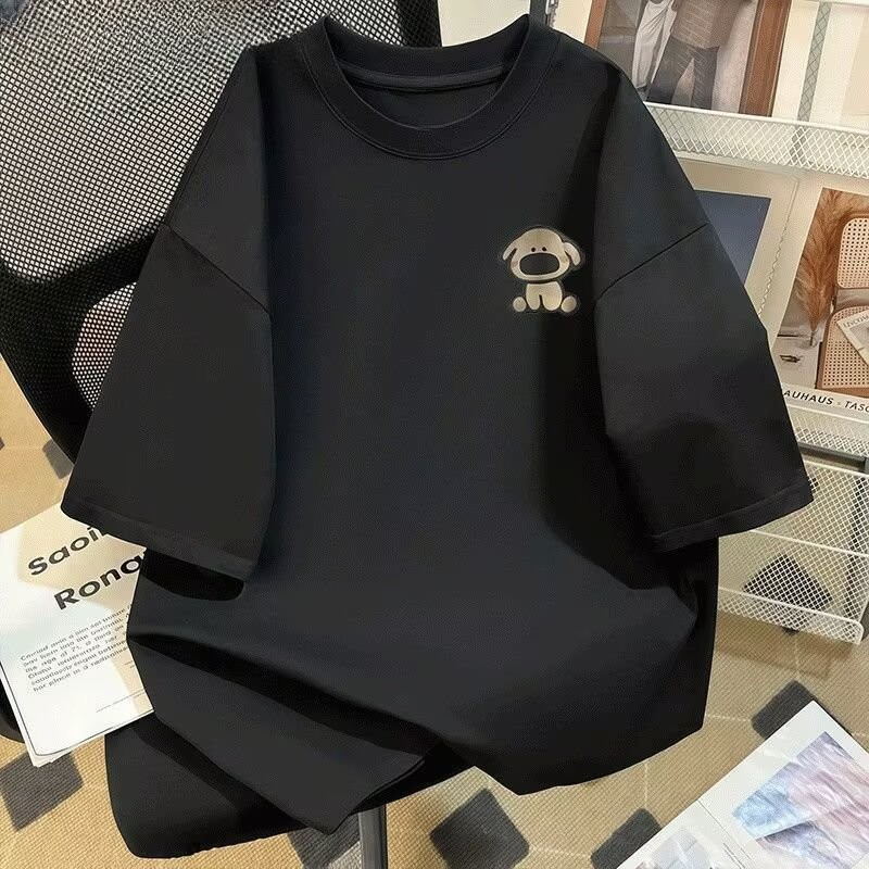 T Shirt T-shirt NEW Men's Plus Size Short Sleeve2025Loose round Neck23Fashion brand clothes new Men'