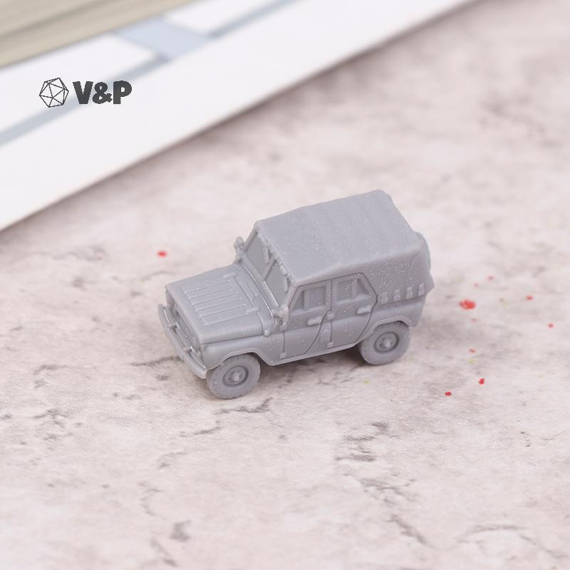V & P 1 PCS 1/144 Scale UAZ-469 4x4 ยูทิลิตี้แสงสีเทารุ่นรถ 3D การพิมพ์ขนาดรุ่น Jeep ใหม่