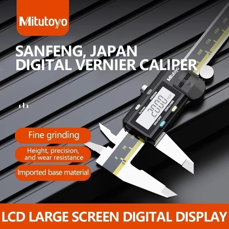 SG สต็อก 150 มม. 200 มม. 300 มม. Mitutoyo CNC Caliper Mitutoyo digital vernier caliper original mitu