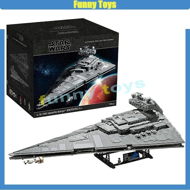 75252 UCS Imperial Star Destroyer Building Blocks Space Battleship ของเล่นของขวัญสําหรับ BoysTH99 GU