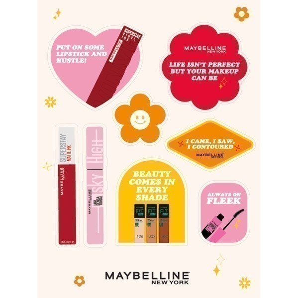 [ของสมนาคุณ ห้ามจำหน่าย] [GWP] MAYBELLINE MEMBERSHIP STICKER สติกเกอร์