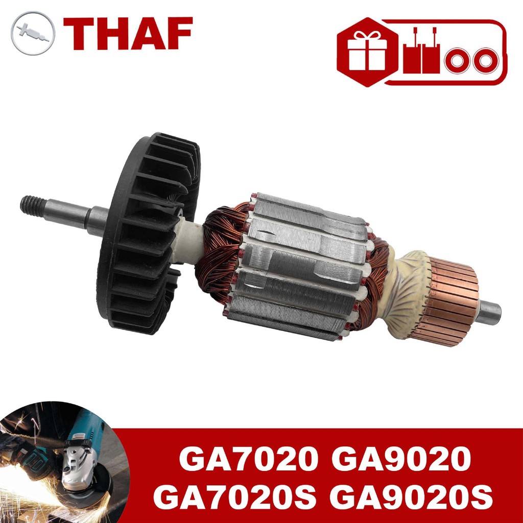 เหมาะสําหรับเครื่องบดมุม Makita GA7020 GA9020 GA7020S GA9020S MT900 โรเตอร์