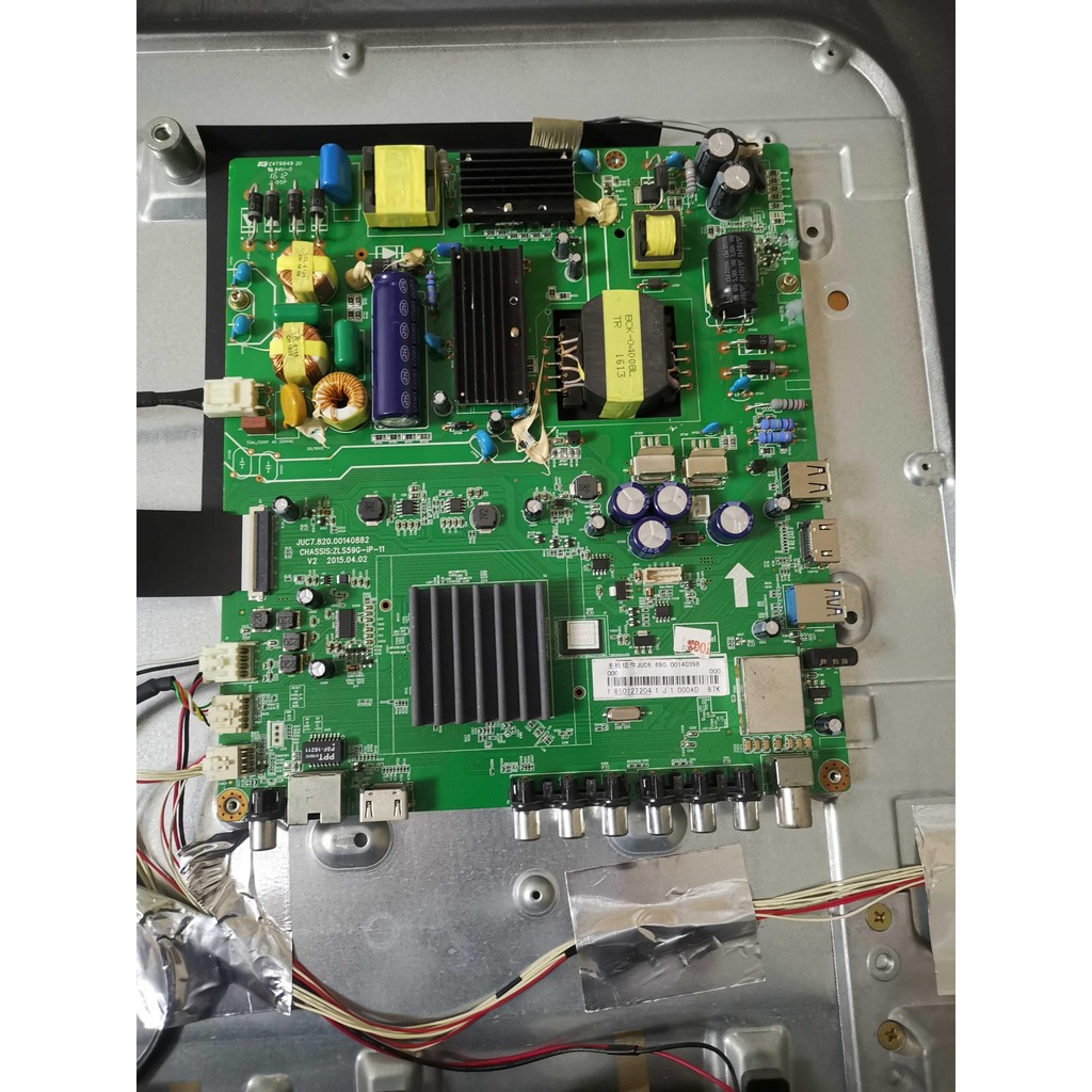 Changhong 55S1 เมนบอร์ดแท้ JUC7.820.00140882 V2 พร้อมการทดสอบหน้าจอ C550F15-E1-A