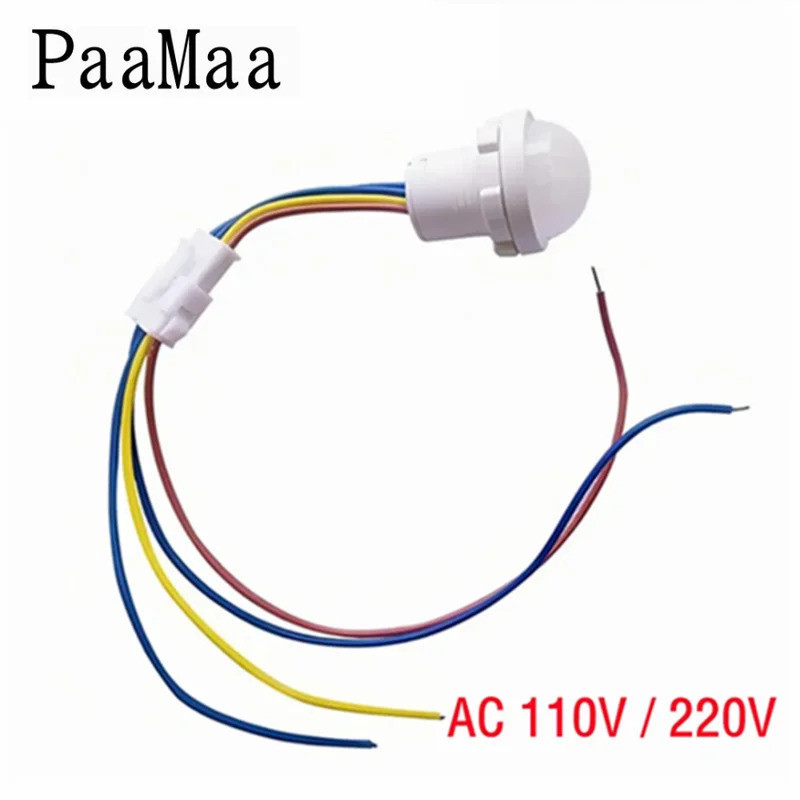 PaaMaa Mini Closet PIR Sensor Detector สมาร์ทสวิทช์ 110V 220V PIR อินฟราเรด Motion Sensor Detection 