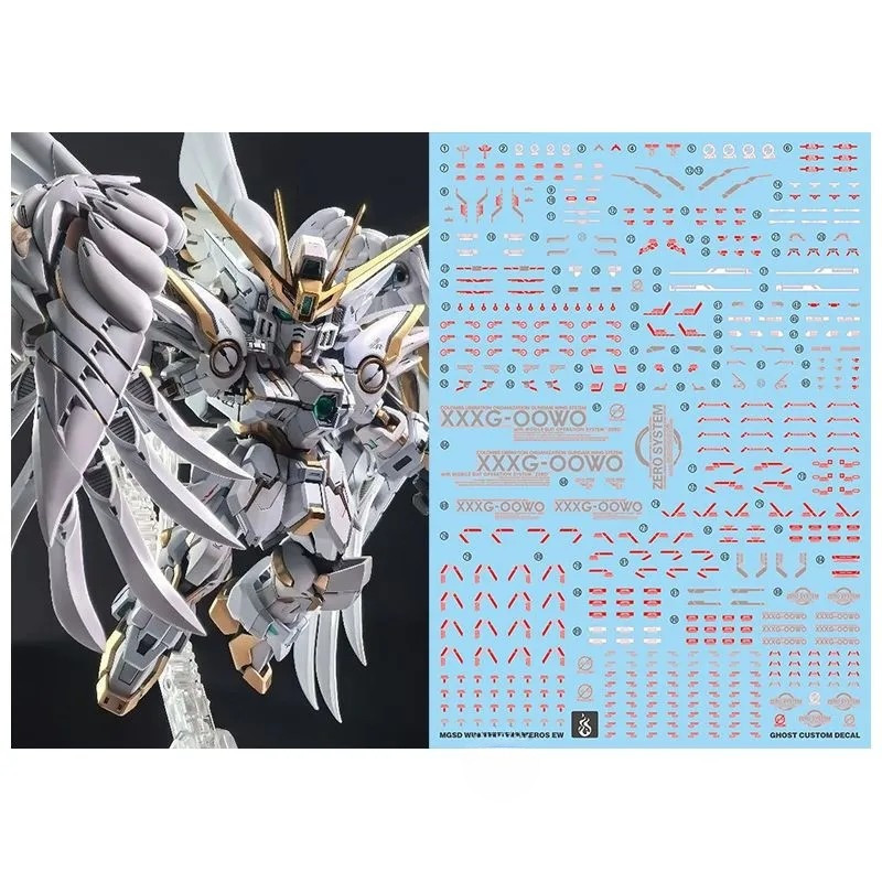 YAN MGSD WING ZERO Snow White ver Water Slide Decal (ไม่รวมชุด)