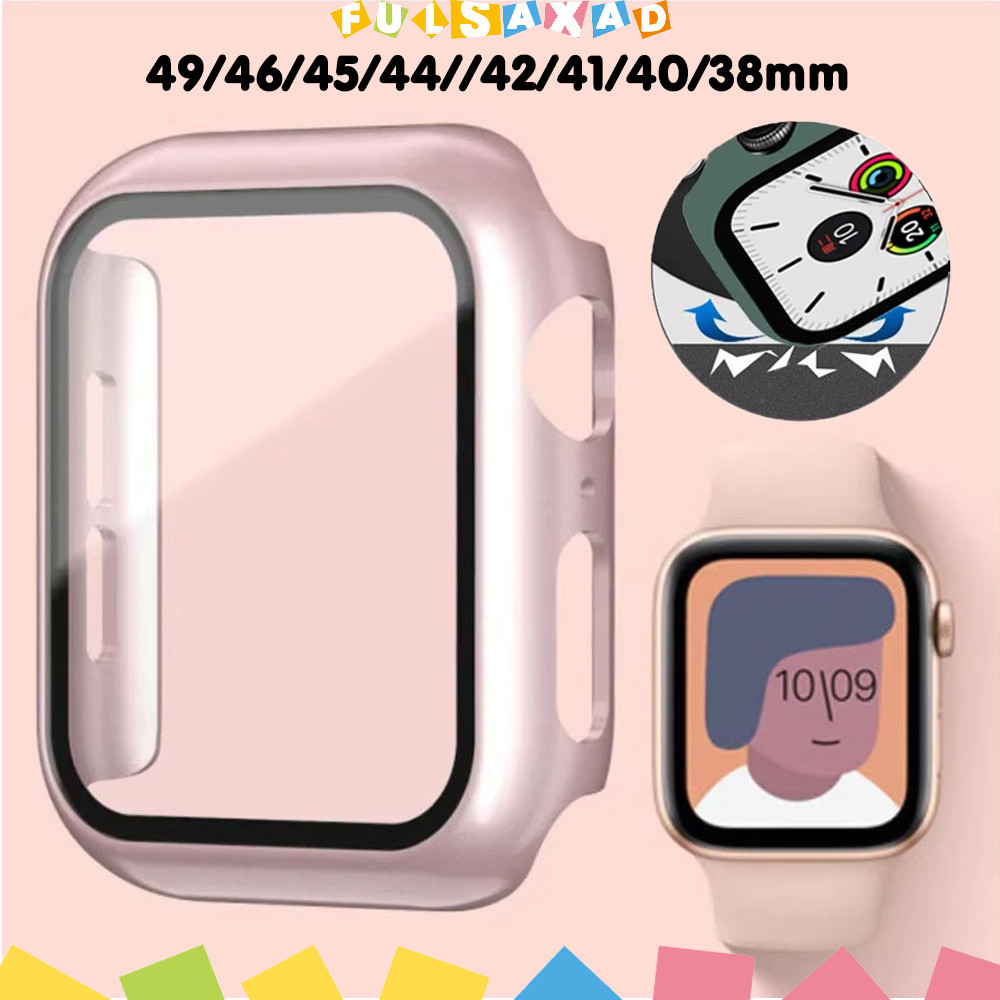 ปกฟิล์มแก้วนิรภัยสำหรับ for Apple Watch Ultra 3 2 SE 3 2 49 46 45 44 41 40 42 38มม IWatch Series 11 10 9 8 7 6 5 4 3 2