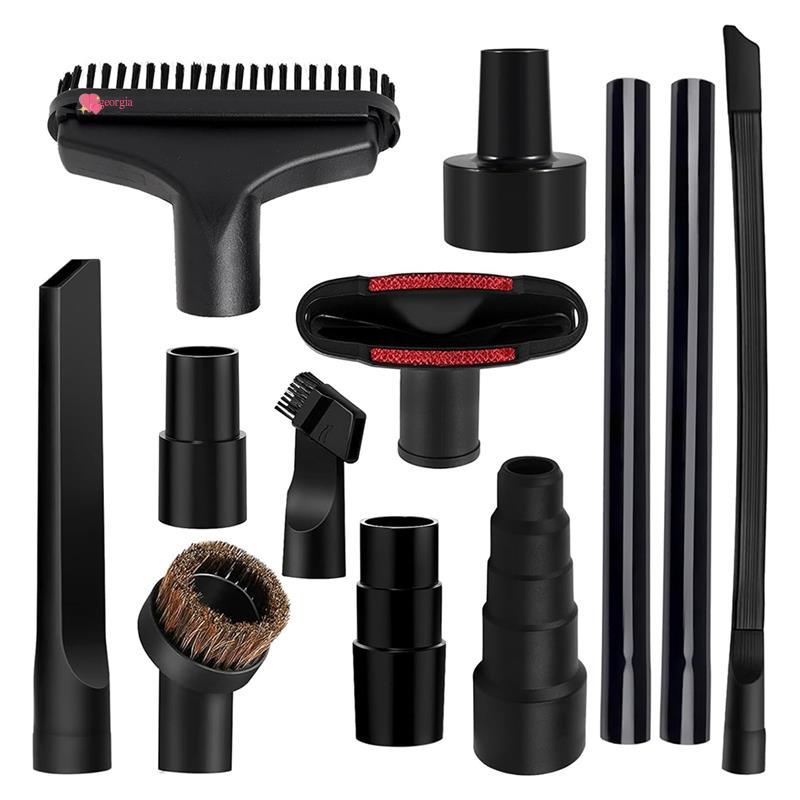 georg3312PCS Universal สูญญากาศสิ่งที่แนบมา 1-1/4In เครื่องดูดฝุ่นอุปกรณ์เสริมแปรง Extension Wand หั