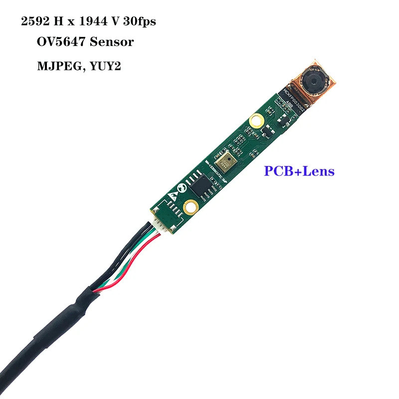 1/2 ชิ้น 5MP OV5647 โมดูลกล้อง USB ออโต้โฟกัส 68° เมนบอร์ด+เลนส์ splice board MJPEG, YUY2